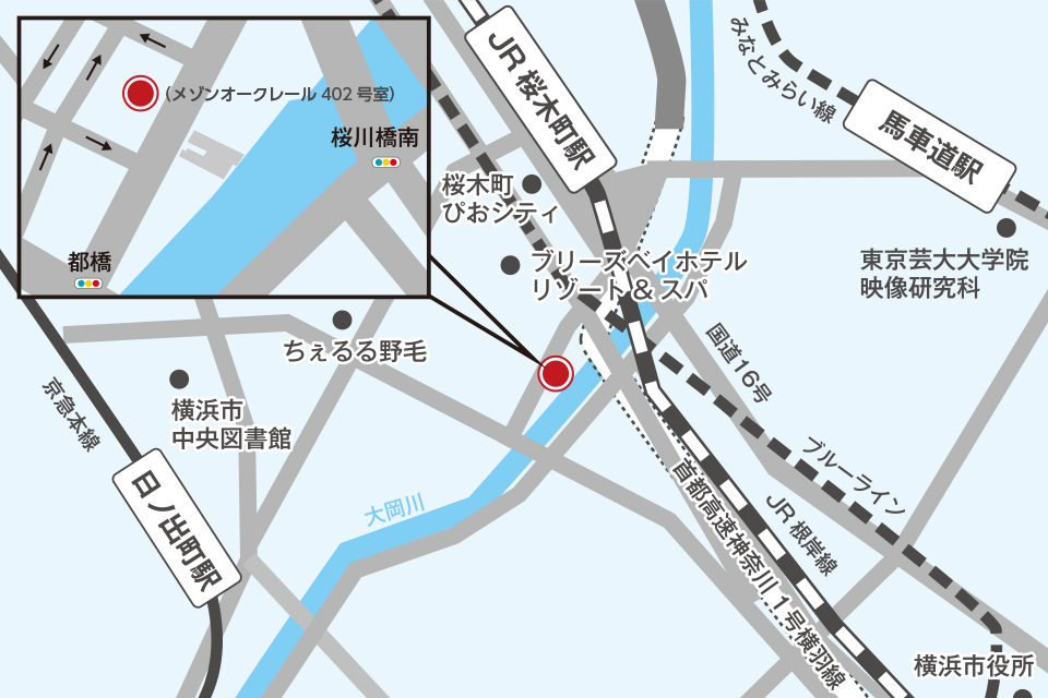 横浜支社地図